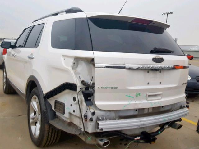 1FM5K7F85DGA55669 - 2013 FORD EXPLORER L WHITE photo 9