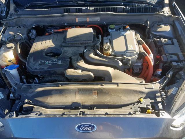 3FA6P0SU0ER203649 - 2014 FORD FUSION TIT GRAY photo 7