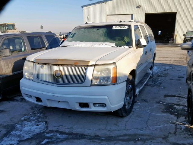 3GYFK66N43G293759 - 2003 CADILLAC ESCALADE E WHITE photo 2