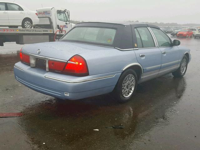 2MEFM74W61X700211 - 2001 MERCURY GRAND MARQ BLUE photo 4