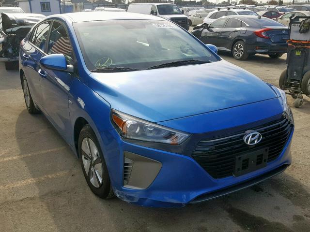 KMHC65LC2HU032088 - 2017 HYUNDAI IONIQ BLUE BLUE photo 1