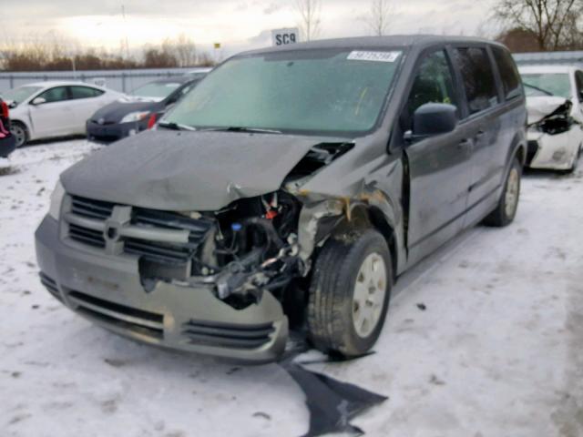 2D4RN4DE2AR454105 - 2010 DODGE CARAVAN BROWN photo 2