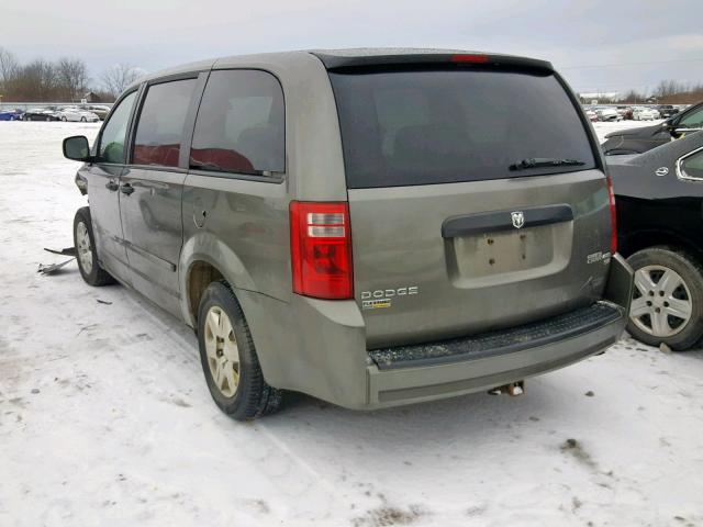 2D4RN4DE2AR454105 - 2010 DODGE CARAVAN BROWN photo 3