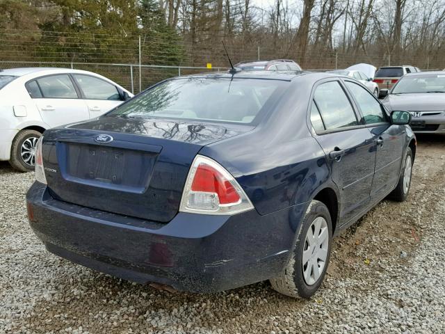 3FAHP06Z99R156786 - 2009 FORD FUSION S BLUE photo 4