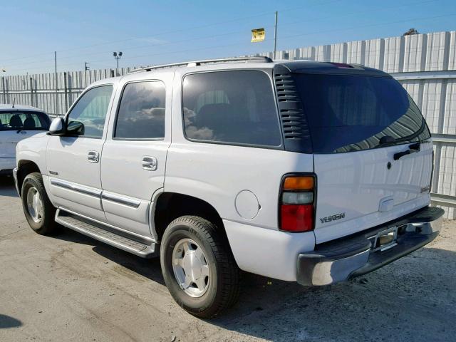 1GKEC13V55R273260 - 2005 GMC YUKON WHITE photo 3