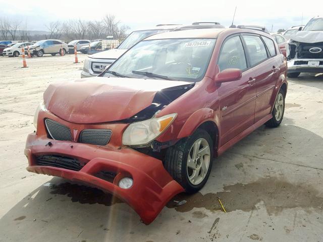 5Y2SL67836Z447814 - 2006 PONTIAC VIBE RED photo 2