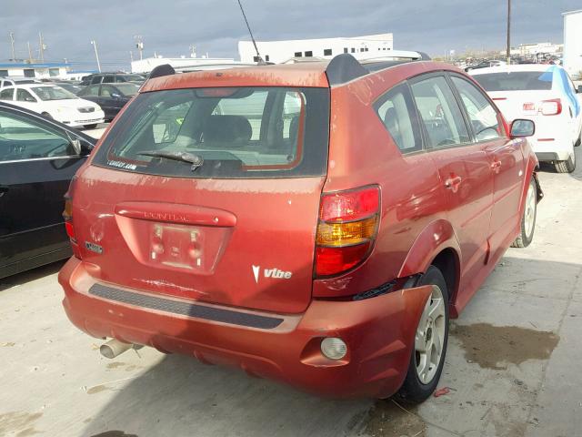 5Y2SL67836Z447814 - 2006 PONTIAC VIBE RED photo 4