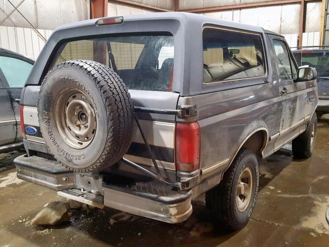 1FMEU15YXNLA84649 - 1992 FORD BRONCO U10 GRAY photo 4