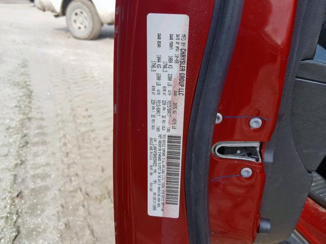 1J4NF4FB0AD504251 - 2010 JEEP COMPASS SP 勃艮第红 照片 10