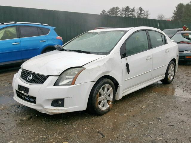 3N1AB61E89L696346 - 2009 NISSAN SENTRA 2.0 WHITE photo 2