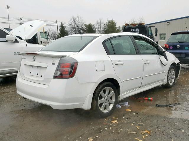 3N1AB61E89L696346 - 2009 NISSAN SENTRA 2.0 WHITE photo 4