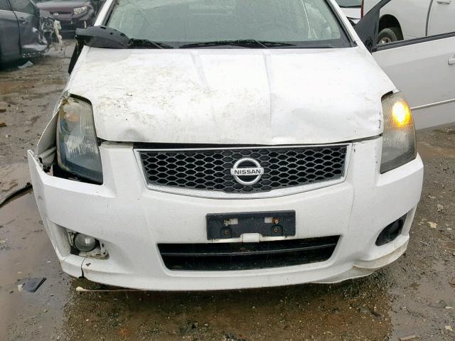 3N1AB61E89L696346 - 2009 NISSAN SENTRA 2.0 WHITE photo 7