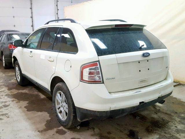 2FMDK38C48BB13080 - 2008 FORD EDGE SEL CREAM photo 3