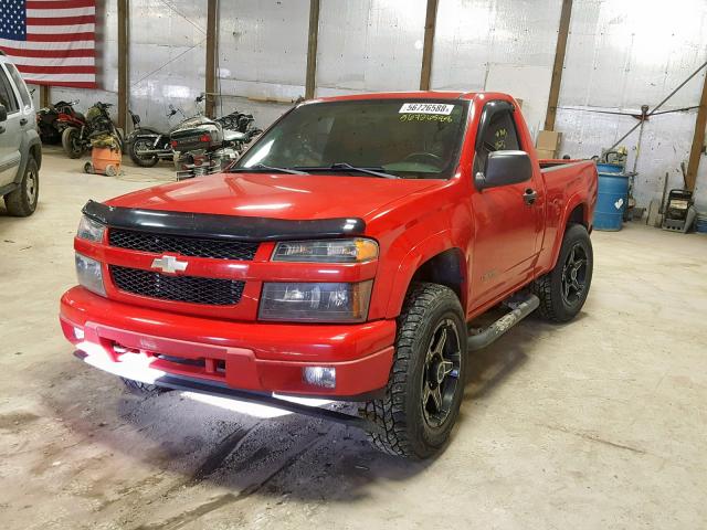 1GCDT146248166962 - 2004 CHEVROLET COLORADO RED photo 2