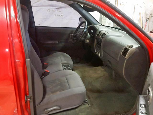 1GCDT146248166962 - 2004 CHEVROLET COLORADO RED photo 5