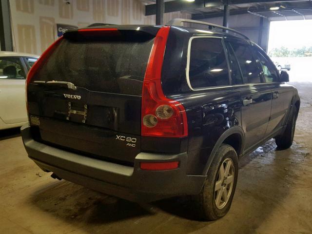 YV1CZ59H541048631 - 2004 VOLVO XC90 BLACK photo 4