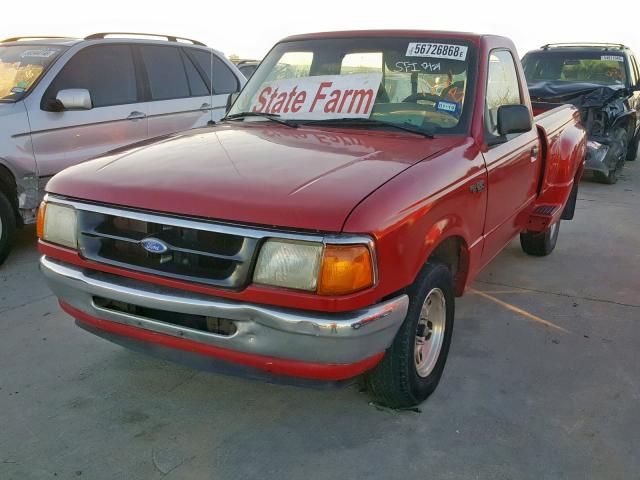 1FTCR10A5VTA38220 - 1997 FORD RANGER RED photo 2