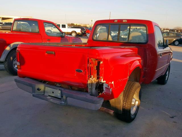 1FTCR10A5VTA38220 - 1997 FORD RANGER RED photo 4