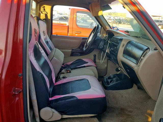 1FTCR10A5VTA38220 - 1997 FORD RANGER RED photo 5