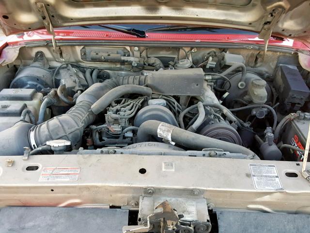 1FTCR10A5VTA38220 - 1997 FORD RANGER RED photo 7