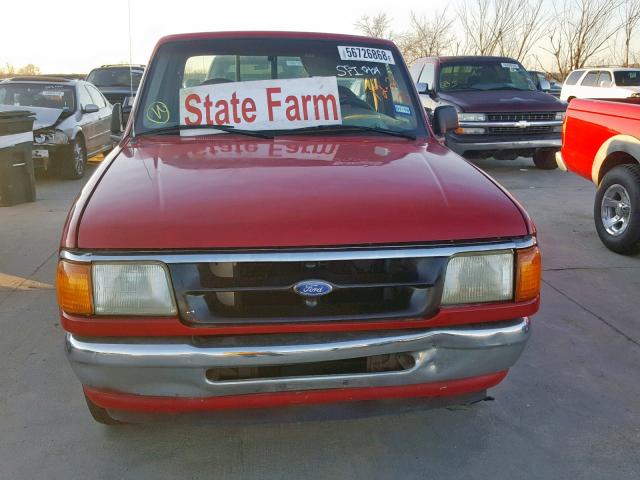 1FTCR10A5VTA38220 - 1997 FORD RANGER RED photo 9