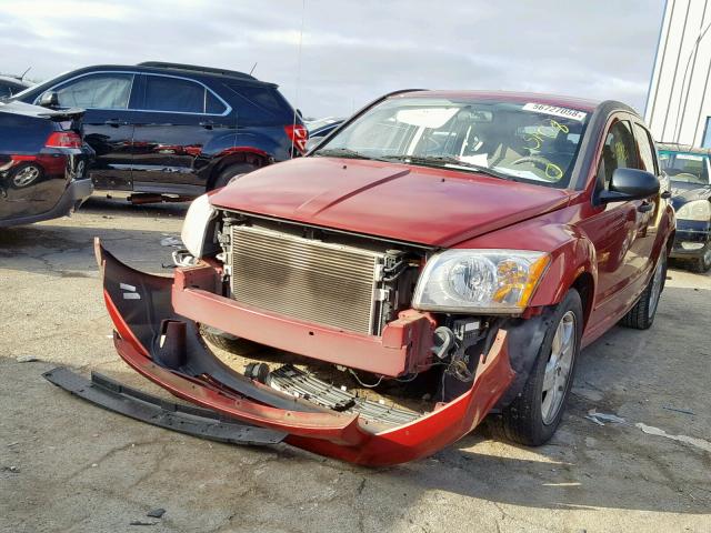 1B3HB48B98D593941 - 2008 DODGE CALIBER SX MAROON photo 2