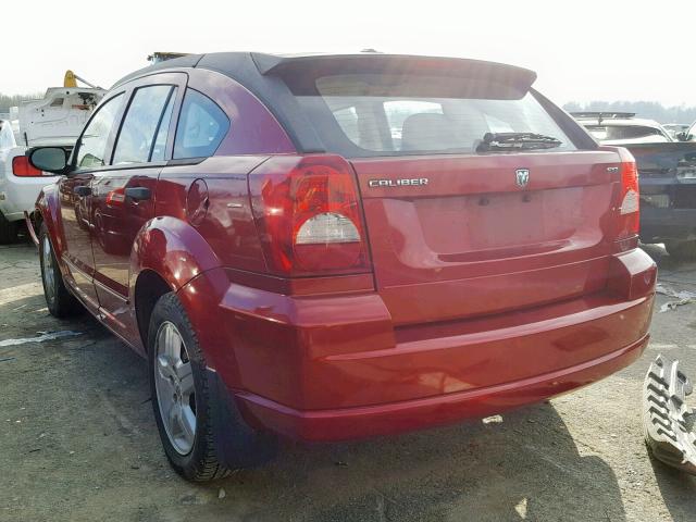 1B3HB48B98D593941 - 2008 DODGE CALIBER SX MAROON photo 3