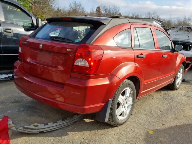 1B3HB48B98D593941 - 2008 DODGE CALIBER SX MAROON photo 4