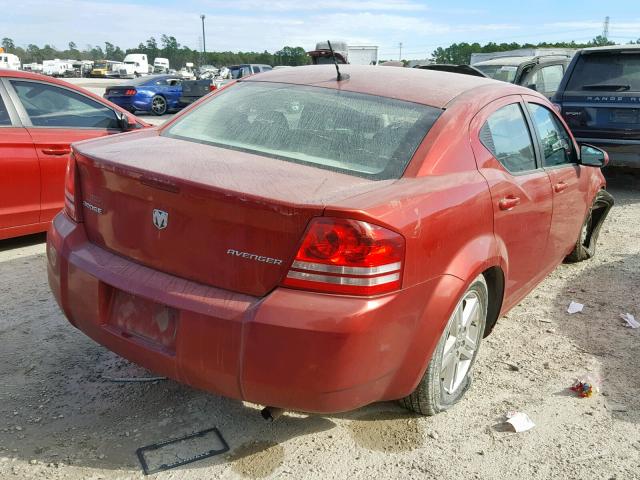 1B3CC1FB2AN175357 - 2010 DODGE AVENGER EX RED photo 4