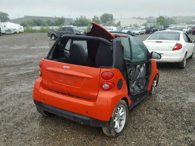 WMEEK31X58K098179 - 2008 SMART FORTWO PAS 红色 照片 4