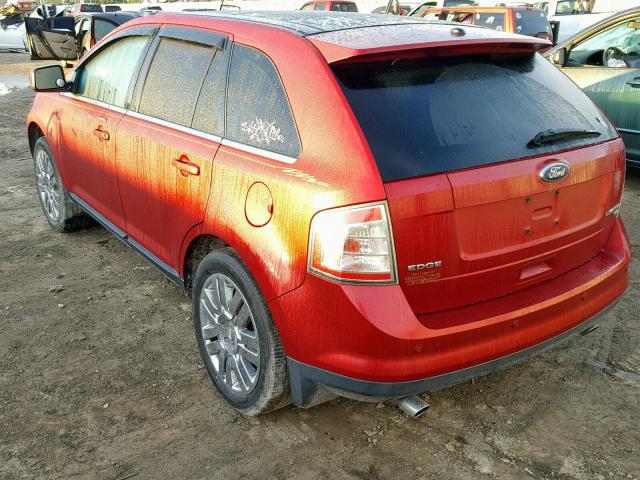 2FMDK49C68BA22526 - 2008 FORD EDGE LIMIT RED photo 3