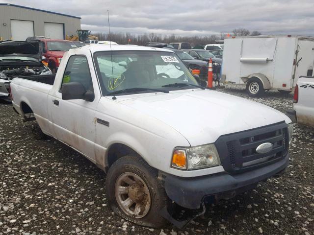 1FTYR10D27PA29373 - 2007 FORD RANGER WHITE photo 1