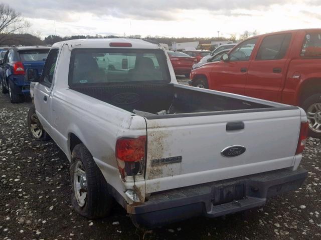 1FTYR10D27PA29373 - 2007 FORD RANGER WHITE photo 3