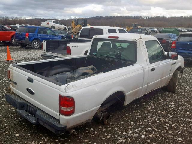 1FTYR10D27PA29373 - 2007 FORD RANGER WHITE photo 4