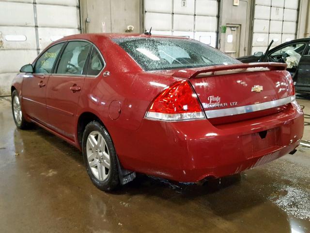 2G1WU581969334009 - 2006 CHEVROLET IMPALA LTZ BURGUNDY photo 3