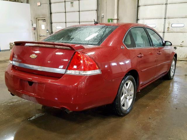 2G1WU581969334009 - 2006 CHEVROLET IMPALA LTZ BURGUNDY photo 4