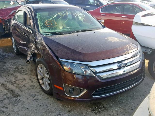 3FAHP0JA5CR152260 - 2012 FORD FUSION SEL BURGUNDY photo 1