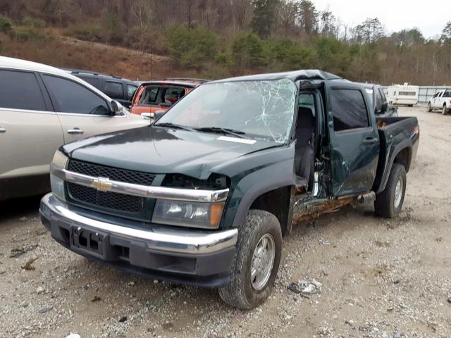 1GCDT136258265834 - 2005 CHEVROLET COLORADO GREEN photo 2