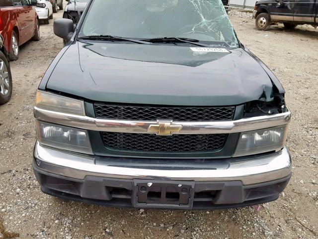 1GCDT136258265834 - 2005 CHEVROLET COLORADO GREEN photo 7