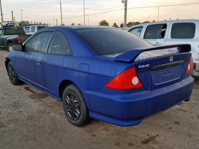 1HGEM22105L012717 - 2005 HONDA CIVIC DX V BLUE photo 3