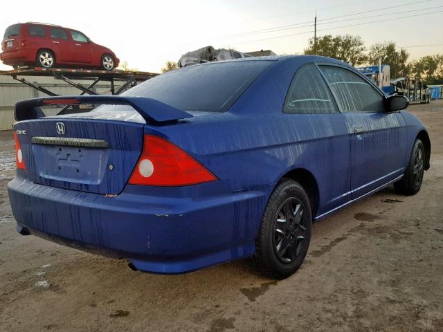 1HGEM22105L012717 - 2005 HONDA CIVIC DX V BLUE photo 4