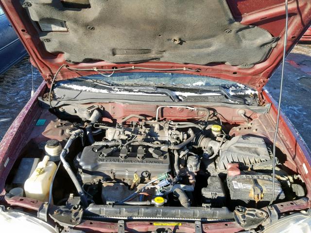 3N1CB51D92L646958 - 2002 NISSAN SENTRA XE RED photo 7