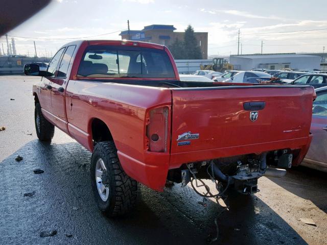 3D7MX38A48G166806 - 2008 DODGE RAM 3500 S RED photo 3