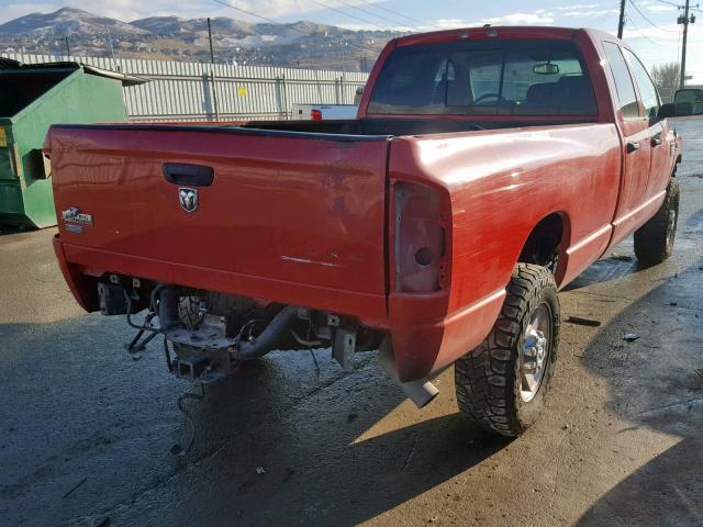 3D7MX38A48G166806 - 2008 DODGE RAM 3500 S RED photo 4