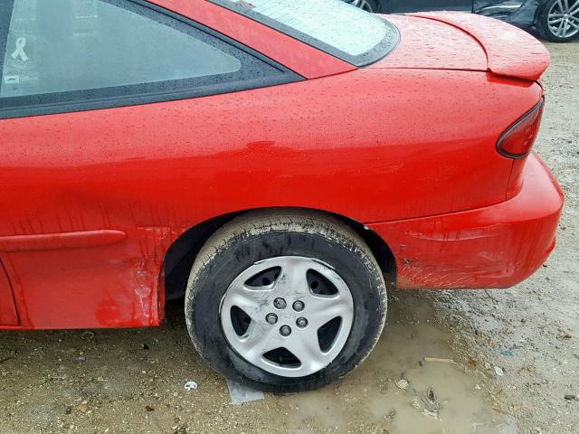 1G1JS124927140572 - 2002 CHEVROLET CAVALIER L RED photo 9