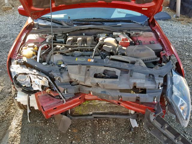 3FAHP0DCXAR315852 - 2010 FORD FUSION SPO RED photo 7
