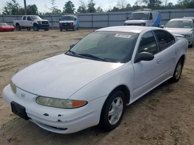 1G3NL52F72C238733 - 2002 OLDSMOBILE ALERO GL WHITE photo 2