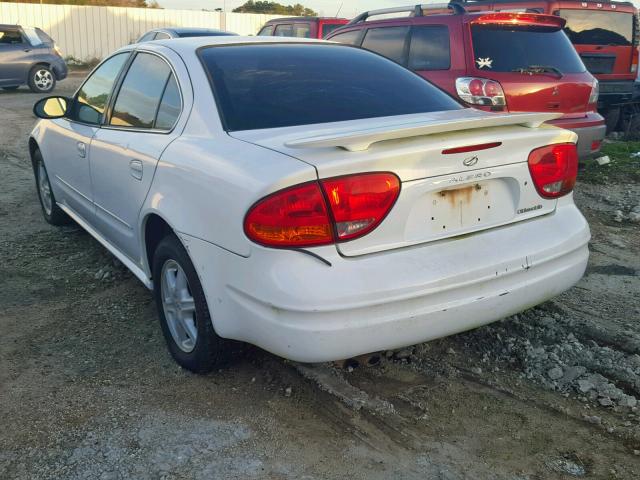 1G3NL52F72C238733 - 2002 OLDSMOBILE ALERO GL WHITE photo 3