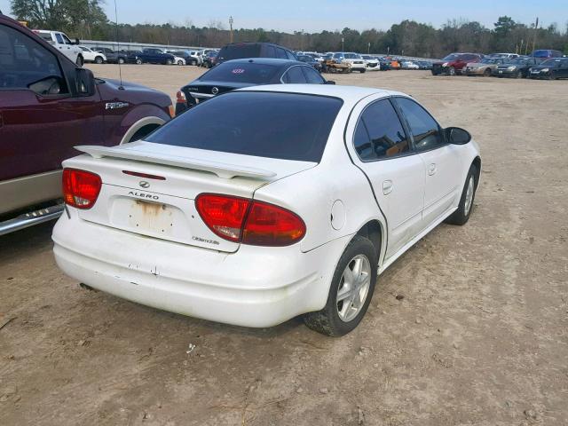 1G3NL52F72C238733 - 2002 OLDSMOBILE ALERO GL WHITE photo 4