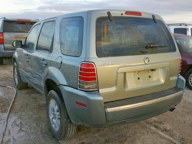 4M2YU80Z47KJ14077 - 2007 MERCURY MARINER CO GREEN photo 3